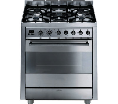 SMEG C7GPX8 70 cm Dual Fuel Range Cooker - Stainless Steel SMEG C7GPX8 70 cm Dual Fuel Range Cooker - Stainless Steel